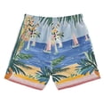 thumbnail image 7 of FORMRS Boys Swim Trunks Quick Dry Mesh Liner Boardshorts Sizes XS-XL, Seaside Leaves, 7 of 7