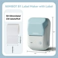 thumbnail image 4 of NIIMBOT B1 Label Makers, 2 Inch Bluetooth Label Maker Auto Identification Portable Label Printer (Cyan), 4 of 11