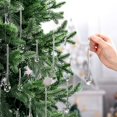 thumbnail image 4 of 22 piezas de adornos de vidrio transparente para colgar en forma de lágrima, colgante de gota de cristal, decoración de carámbanos de cristal para árbol de Navidad, suministros de fiesta de, 4 of 7