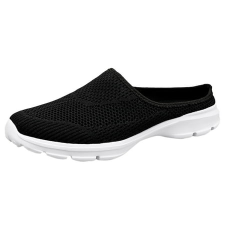 Sneakers for Women Women Breathable Lace Up Shoes Flats Casual Shoes Unisex Lightweight Work Shoes Sporty Breathable Work Trainers Womens Sneakers Pu Black 39