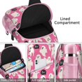 thumbnail image 4 of Sling Backpack,Pink Halloween Ghosts with Boo Sling Bag with Water Bottle Holder,Waterproof Sling Bag for Men/Women with Headphone Jack for Hiking,Travel, 4 of 6