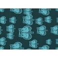thumbnail image 1 of Ahgly Company Machine Washable Indoor Rectangle Transitional Dark Turquoise Green Area Rugs, 3' x 5', 1 of 7