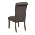 thumbnail image 3 of Balboa Tufted Back Side Chairs Rustic Brown and Grey (Set of 2), 3 of 5
