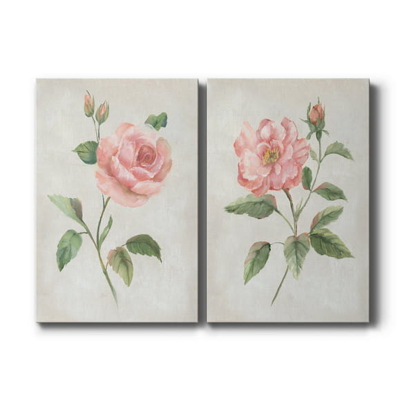 Grandiflora I Premium Gallery Wrapped Canvas - Ready to Hang - Set of 2 - 8 x 12 Each