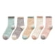 thumbnail image 4 of Calcetines de terciopelo coral para mujer, otoño e invierno, con forro polar, gruesos, de toalla, para el suelo, hasta la mitad de la pantorrilla, largos, para dormir, cálidos, 4 of 5