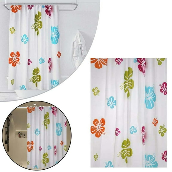 Fabric Shower Curtain Cloth, Shower Curtain 1 Set Of Shower Curtain (Orange-One Size)