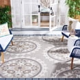 thumbnail image 2 of SAFAVIEH Cottage Hemming Geometric Indoor/Outdoor Area Rug, Light Grey/Taupe, 8' x 10', 2 of 6