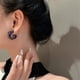 thumbnail image 4 of Guardurnaity Pendientes Acrílico en forma de C Plata Ear Stud Aro transparente Gota Colgantes Mujer Pendiente Accesorios de boda diario Ropa, zapatos y accesorios Miscelánea Azul Guardurnaity AP011505-01, 4 of 6