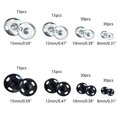 thumbnail image 5 of Gieenan Sew-on Snap Fasteners Black Silver for Purse Handbag Clothes DIY Sewing, 5 of 9