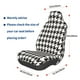 thumbnail image 3 of Fotbe Houndstooth Black And White Funda para Asiento de Auto con Estampado – Impermeable y Antisudor – Ajuste Universal, Lavable a Máquina, Antideslizante (1 Pieza), 3 of 5