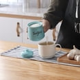 thumbnail image 3 of Ceramic Sugar Bowl with Lid and Spoon 12oz (Turquoise), 3 of 7