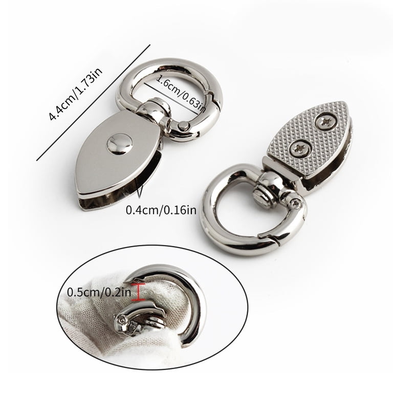YIEMEEN 2Pcs Antique Metal Spring Clasp Bag Strap Connector