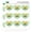 Opaque, variant on Sesame Street Trashy Oscar the Grouch Heart Shaped Planner Calendar Scrapbook Craft Stickers