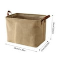 thumbnail image 2 of EIMELI Foldable Storage Bin Basket Set  Canvas Fabric Collapsible Organizer With Handles Storage Cube Box For Home Office Closet, 2 of 10