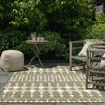 thumbnail image 3 of Unique Loom Outdoor Trellis Collection Area Rug - Traliccio (5' 3" x 8' Rectangle Green/Ivory), 3 of 9