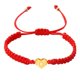 thumbnail image 1 of 26 pulsera inicial chapado en oro Letra pulsera tejida delicado corazón encanto pulsera roja pulsera tejida para los hombres las mujeres las niñas, 1 of 2