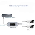 thumbnail image 2 of 1 POE 2 Out 100M Standard POE 100M Rallonge Réseau Cascad Répéteur Rj45 Conforme IEEE 802.3AT/AF pour Caméra IP, 2 of 5