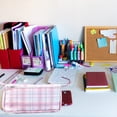 thumbnail image 4 of Bolígrafo lápiz papelería bolsa/canvas pequeña bolsa de lápiz estudiantes papelería bolsa cremallera Bagpink, 4 of 5