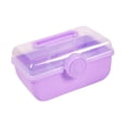 thumbnail image 2 of Caja de almacenamiento de accesorios para el cabello Organizador de accesorios para el cabello para niñas Caja de almacenamiento de joyas Púrpura, 2 of 9