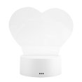 thumbnail image 2 of 4.5V USB 3D Visual Romantic Night Lamp with 7 Color Touch Control and White Base, Includes Remote Control, 2 of 8