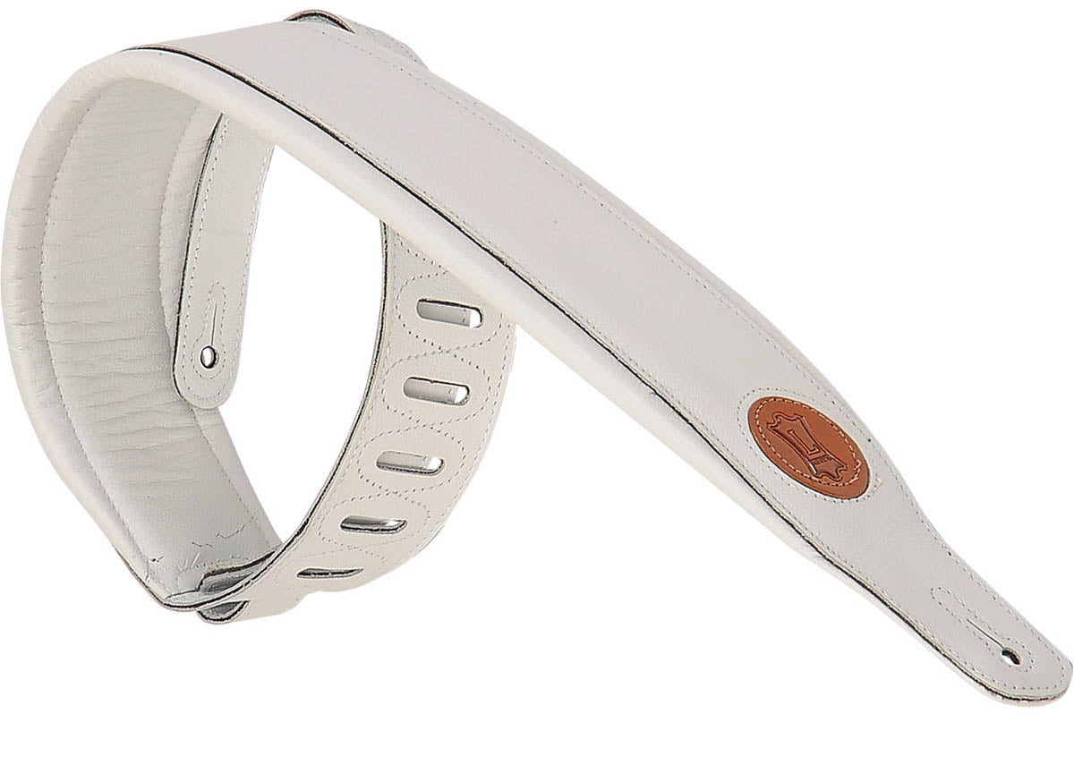 levy's leathers mss2wht garment leather guitar strap, white Walmart