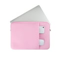 thumbnail image 3 of LLAYOO 11-11.6 Inch Laptop Sleeve Case Soft Carrying Computer Bag Cover with Front Pocket & Accessories Pouch,Compatible with 11.6 MacBook Air for 11" Notebook Tablet Ultrabook Chromebook(Pink), 3 of 7