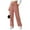 Pink#06, variant on Yteetum Corduroy Pants for Women Oversized Slim Fits Elastic Waisted Drawstring Lounge Pant Womens Casual Solid Plus Size Loose Fits Comfortable Trousers Straight Leg Work Pants with Pockets