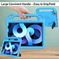thumbnail image 4 of LTROP Case for iPad Air 5th/4th Generation Case(2022/2020), iPad Pro 11 Case 2021/2020/2018, Built-in Screen Protector, Shockproof Handle Stand Kids Case for iPad Air 5/4 10.9” and iPad Pro 11”, Blue, 4 of 8
