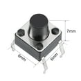 thumbnail image 4 of 6x6x7mm Panel PCB Momentary Tactile Tact Push Button Switch DIP 25PCS, 4 of 4