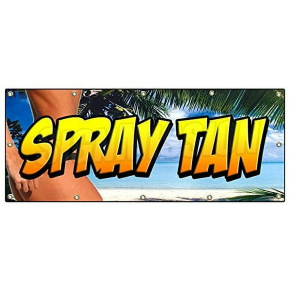 48"x120" Spray TAN Banner Sign Tanning Salon spa Lotion Signs Suntan