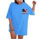 thumbnail image 2 of Camiseta de Cuello Redondo Impresa Delantera Y Trasera Del Día de la Independencia de las Mujeres, Tops Cortos Casuales para las Mujeres, 2 of 5