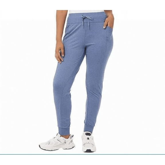 32 DEGREES Heat Women's Side Pocket Jogger Pants (Heather Dodger Blue, M)