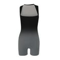 thumbnail image 3 of Womens Strappy Square Neck Tank Top Stretch Shorts Slim Fit Jumpsuit Rompers Casual Yoga Outfits Clothes, 3 of 3