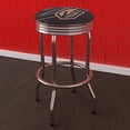 thumbnail image 4 of Trademark Gameroom Vegas Golden Knights Watermark Chrome Ribbed Barstool, 4 of 5