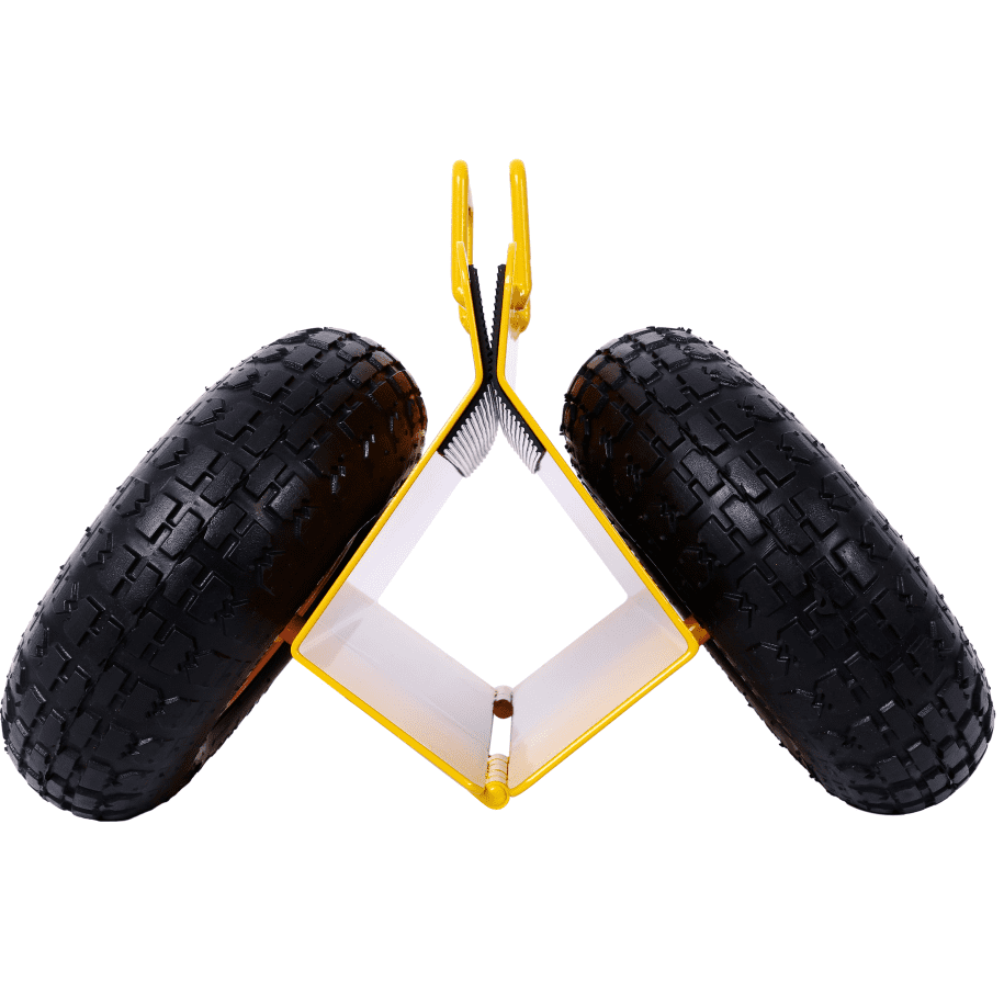 Heavy Duty Panel Dolly 600LB Capacity 10" Wheels Yellow