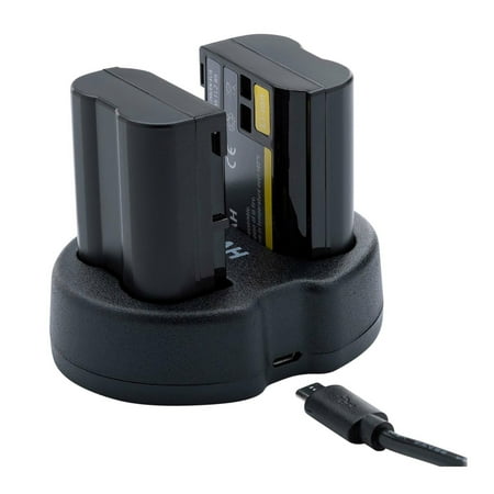 UPC: 0663701850871 | Koah Battery (2-Pack) and Dual Charger for Nikon EN-EL15B