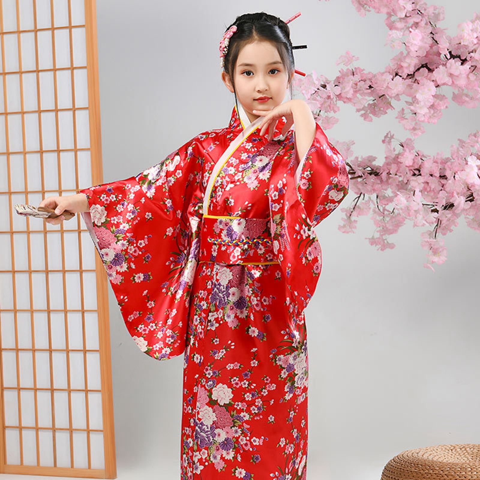 通販 Girls WUXIAN Retro Kids For Robe Kimono Dress Traditional Clothing