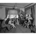 thumbnail image 2 of Group Of Men And Women Listening To A Radio In The Hamilton Hotel History (36 x 24), 2 of 2
