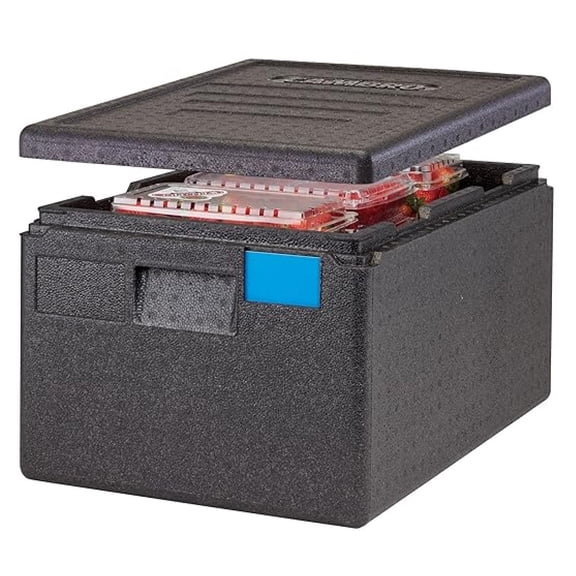 Standard Insulated Pan & Hot Box Food Warmer for Catering, Restaurants & Deliveries - Lightweight Thermal Container to Keep Food Hot During Transport - Top Loader 8" Deep