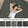 thumbnail image 5 of Washable Area Rug Print Braided Area Rug for Living Room Solid Printed Weaving Accent Rug Non-Slip Stain Resistant Floor Cover Throw Carpet for Home Decor, Grey/Brown, 4' x 6', 5 of 7