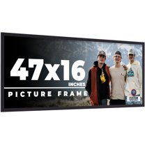 47x16 Frame Black Real Wood Picture Frame Width 0.75 inches | Interior Frame Depth 0.5 inches |