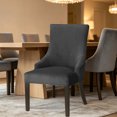 thumbnail image 2 of VMWMSSR Stretch Full Wrap Dining Chair Slipcover, Thick Elastic Soft Upholstered Chair Cover, Resistant Universal Furniture Seat Protector Cover For Home Kitchen(Black-22"), 2 of 5