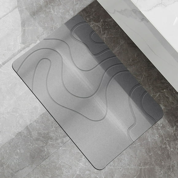 Aursykel Diatom Mud Absorbent Mat Slip Resistant Quick Drying Bathroom Kitchen Entrance Mat Super Absorbent Foot Mat with Soft Cushioning Scratch Resistant and Easy to Clean