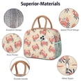 thumbnail image 4 of Reusable Thermal Lunch Bag Lunch Box for Women Men,Marine Adorable Crab Cooler Bag Small Leakproof Beach Picnic Cooler Tote Bag with for Work Picnic Camping, 4 of 7