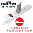 thumbnail image 2 of Elink EL-878 - 6 Outlet Power Bar with Surge Protector, 6 Feet, White, 2 of 3