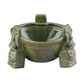 thumbnail image 1 of Ceramic Punch Bowl Three Legged Design Tiki Mugs Cocktail Cup Drinking Cup for Bar Home Green, 1 of 9