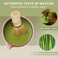 thumbnail image 2 of Matcha Whisk Set, Ceramic Matcha Set Includes Matcha Bowl, Matcha Whisk (Chasen) and Holder, Sifter, Bamboo Scoop & Spoon - 6 Pcs Matcha Kit for Matcha Lovers Cyan, 2 of 9