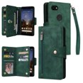 thumbnail image 1 of Case for Google Pixel 3A Magnetic Leather Zipper Wallet Cover Card Holder, 1 of 5