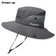 thumbnail image 1 of Sombrero para el sol al aire libre de verano, sombrero para el sol transpirable, sombrero para el sol plegable, sombrero con máscara facial, sombrero de pescador con agujero, 1 of 5