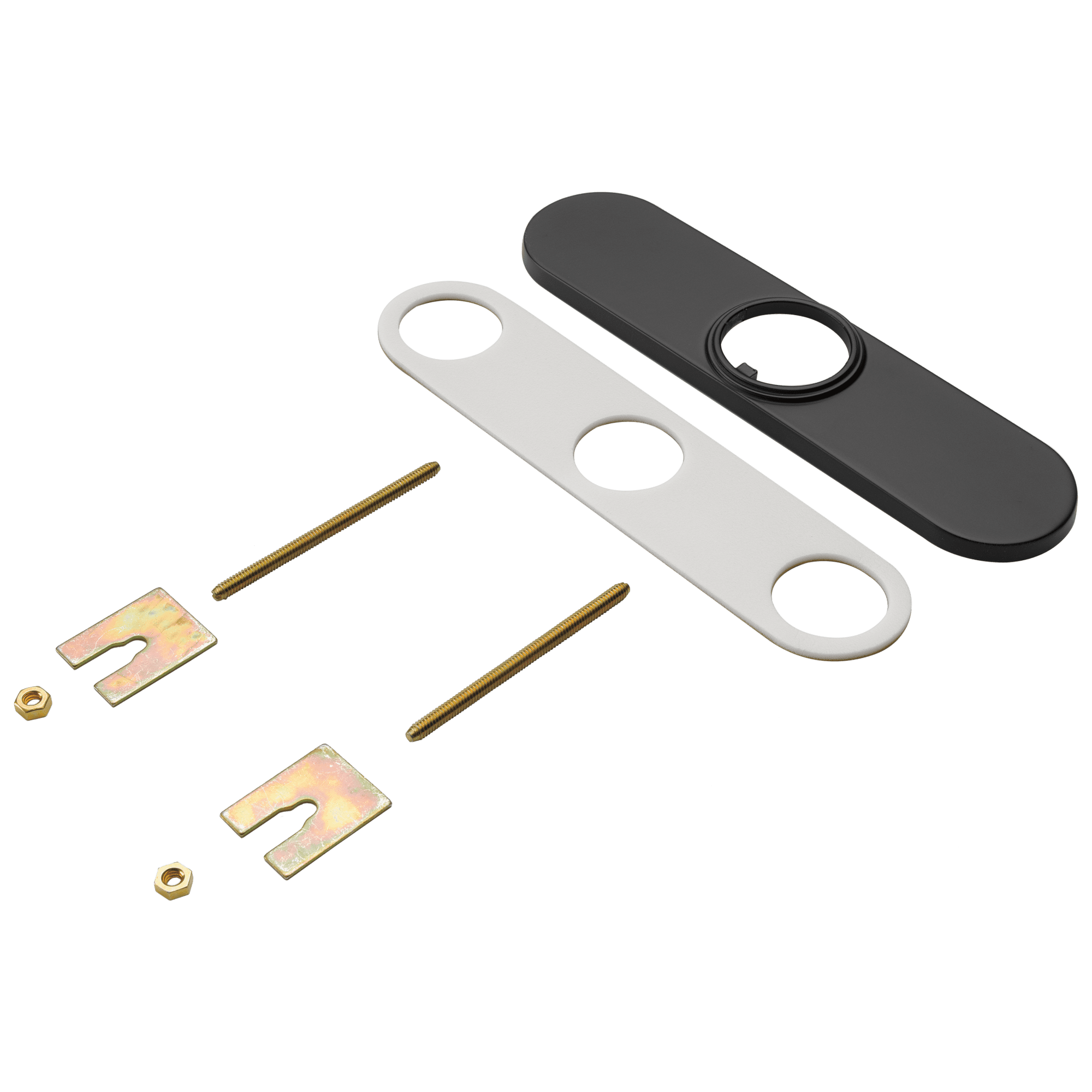 Delta Trinsic Escutcheon & Gasket 8" in Matte Black